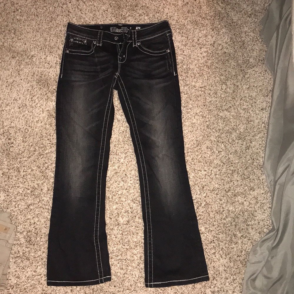 Black colored jeans